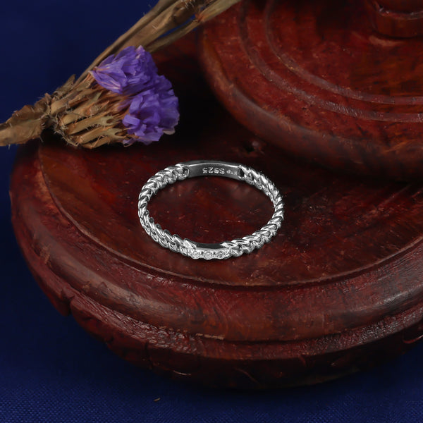 925 SILVERCONTEMPORARY CURB RING