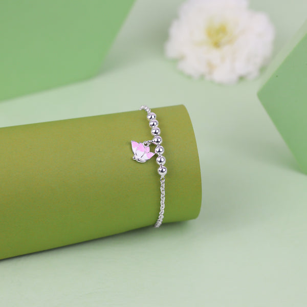 Pink Lotus Baby Adjustable Bracelet