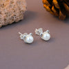 Aurora Pearl Accent Stud Earrings