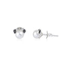 Aurora Pearl Accent Stud Earrings