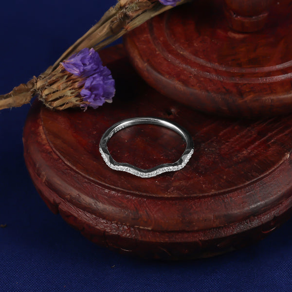 925 SILVER RIPPLE RING