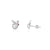 Rosé Pearl Charm Stud Earrings