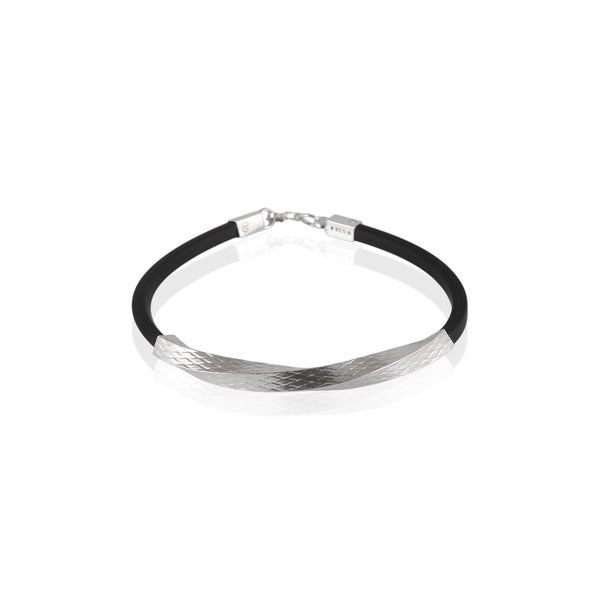 Obsidian Curve Bracelet