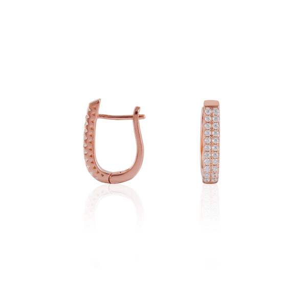 Rosé Lumière Diamond Hoops