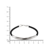 Obsidian Curve Bracelet