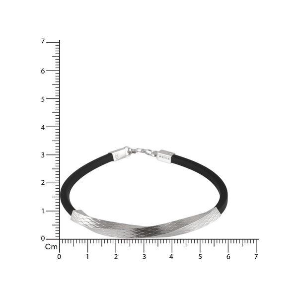 Obsidian Curve Bracelet