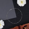 Dainty Bead Women’s Silver Anklet