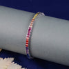 925 SILVER TENNIS RAINBOW BRACELET