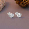 Seashell Pearl Stud Earrings