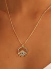 Shea Round Evil Eye Necklace