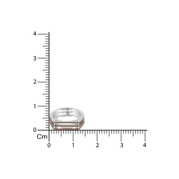 HexaEdge Dual-Tone Designer Ring