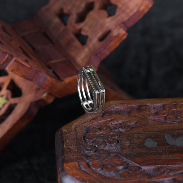 HexaEdge Dual-Tone Designer Ring