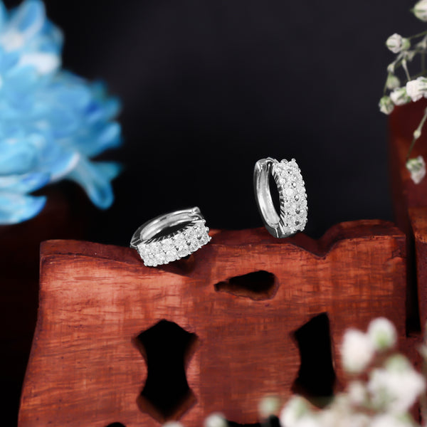 Aura Mini Diamond Hoop Earrings