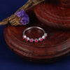 925 SILVER PINK STONE RING