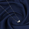 925 Silver Dual Pearl Necklace