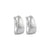 Textured Silver Hoop Earrings