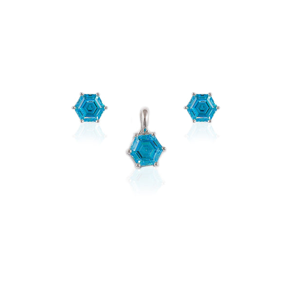 925 SILVER HEXA PENDAL SET