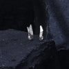 Sleek Sparkle Silver Earrings