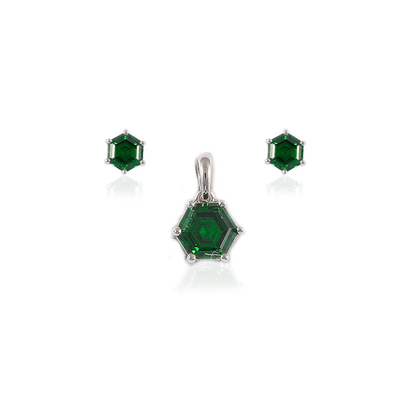 925 SILVER HEXA PENDAL SET