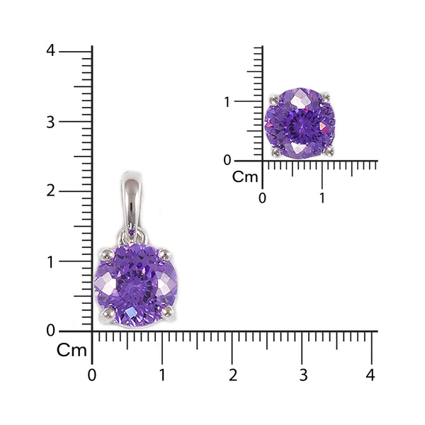 925 SILVER SOLITAIRE PENDAL SET