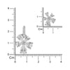 925 SILVER SNOW FLAKE PENDAL SET