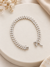 Marquise Leaf Elegance 92.5 Silver Bracelet