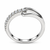 Modern Open Twist Moissanite Band Ring