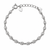 Classic Silver Twisted Bead Chain Bracelet