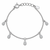 Dazzling Teardrop Charm 92.5 Silver Bracelet