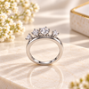Five Stone Moissanite Crown Ring