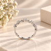 Five Stone Moissanite Diamond Band Ring