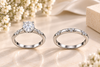 Elegant Moissanite Women’s Ring Pair
