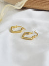 Mini Rhombus Hoop Earrings