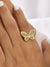 Amyra Butterfly Crystal Ring