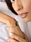 Trisha Emerald Cuff Bangle