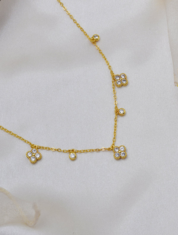Mini Clover Charms Necklace