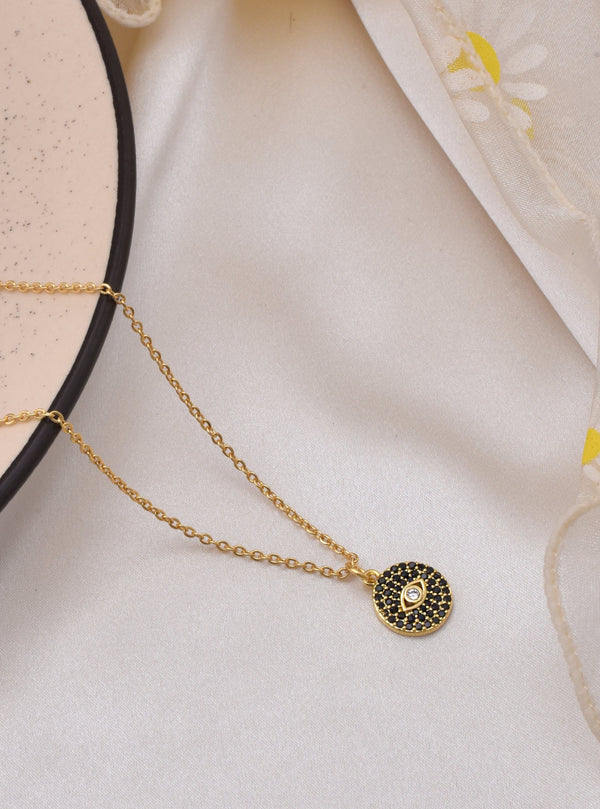 Black Mini Evil Eye Necklace
