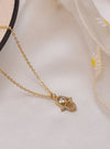 Solitaire Hamsa Necklace