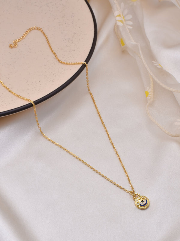 Oblong Evil Eye Necklace