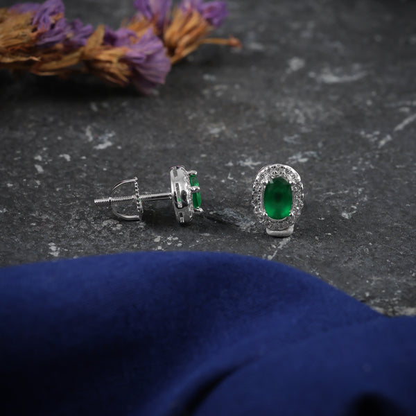 925 SILVER EMERALD TOPS