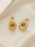 Dazzlin Gold Double Hoops