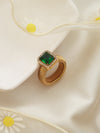 Square Emerald Ring