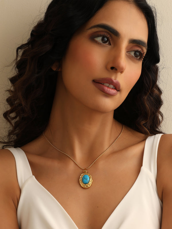 Lune Turquoise Necklace