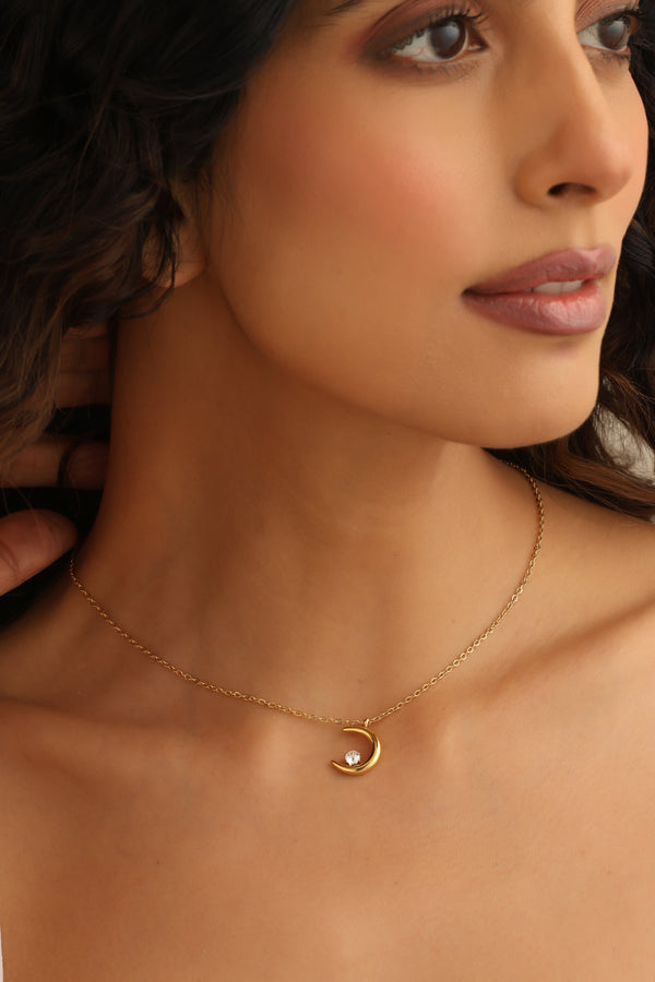 Lunar Steel Necklace