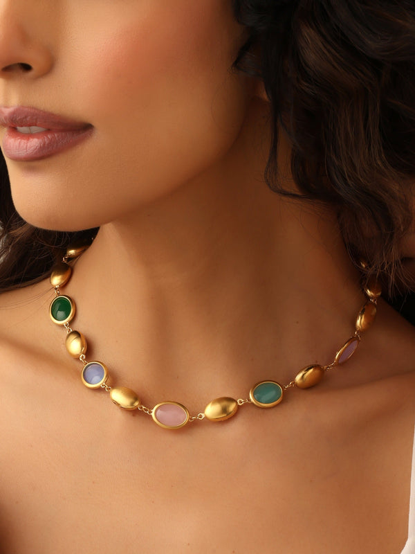 Mixed Opal Stone Necklace