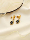 Black Opal Earrings