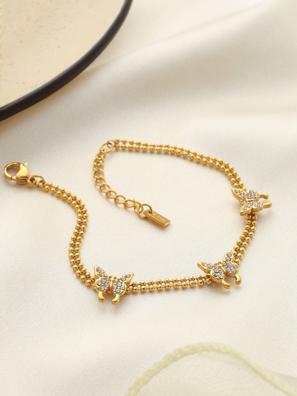 Butterfly Twin-Chain Bracelet