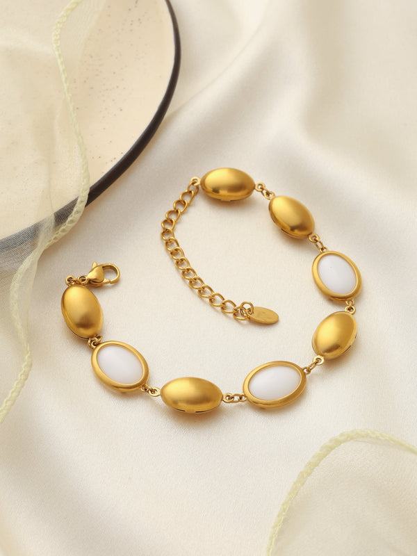 White Opal Stone Bracelet