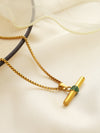Emerald T-Necklace