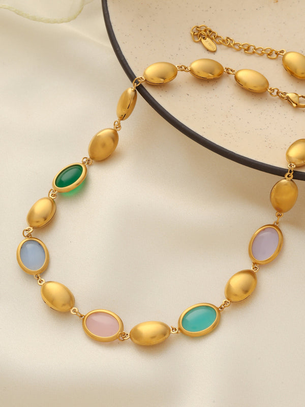 Mixed Opal Stone Necklace